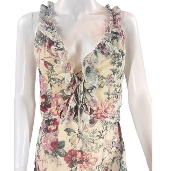 SECRET Mission Emmeline Romantic Floral Boho Chic Maxi Dress NEW Size Small NEW - Picture 8 of 13